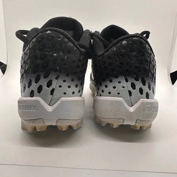 Nike Vapor FastFlex Baseball Cleats Youth Size 1.5Y Athletic Black White Shoes - Picture 4 of 7
